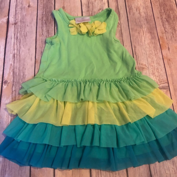 hanna andersson green tulle dress $75 retail price hanna x disney and still in stores! girls' "the princess and the frog" tiana inspired short-sleeve green dress with tulle skirt (see stock photo) BRAND: hanna andersson SIZE: 4Y